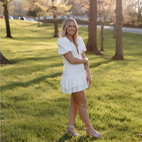 Hello Molly White Mini Dress - Picture 3 of 3